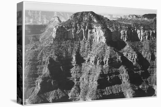 View Taken From Opposite Of Cliff Formation High Horizon "Grand Canyon NP" Arizona 1933-1942-Ansel Adams-Stretched Canvas