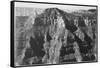 View Taken From Opposite Of Cliff Formation High Horizon "Grand Canyon NP" Arizona 1933-1942-Ansel Adams-Framed Stretched Canvas