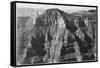View Taken From Opposite Of Cliff Formation High Horizon "Grand Canyon NP" Arizona 1933-1942-Ansel Adams-Framed Stretched Canvas