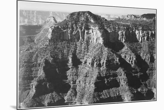 View Taken From Opposite Of Cliff Formation High Horizon "Grand Canyon NP" Arizona 1933-1942-Ansel Adams-Mounted Art Print