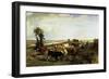 View Taken from Plateau of Suresnes, 1856-Constant Troyon-Framed Giclee Print