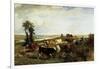 View Taken from Plateau of Suresnes, 1856-Constant Troyon-Framed Giclee Print