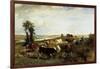 View Taken from Plateau of Suresnes, 1856-Constant Troyon-Framed Giclee Print