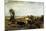 View Taken from Plateau of Suresnes, 1856-Constant Troyon-Mounted Giclee Print