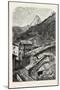View Taken in the Village of Saint-Nicolas (Valais), 1855, Switzerland.-null-Mounted Giclee Print