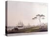 View Taken on the Esplanade, Calcutta, 1797-Thomas Daniell-Stretched Canvas