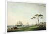 View Taken on the Esplanade, Calcutta, Plate I from "Oriental Scenery", Published 1797-Thomas Daniell-Framed Giclee Print