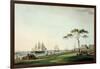 View Taken on the Esplanade, Calcutta, Plate I from "Oriental Scenery", Published 1797-Thomas Daniell-Framed Giclee Print