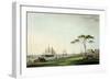 View Taken on the Esplanade, Calcutta, Plate I from "Oriental Scenery", Published 1797-Thomas Daniell-Framed Giclee Print