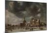 View the Blauwpoort Leiden in Winter-Abraham Beerstraten-Mounted Art Print