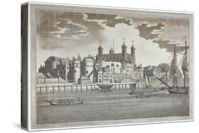 View the Tower of London from the River Thames with Boats on the River, 1795-Joseph Constantine Stadler-Stretched Canvas