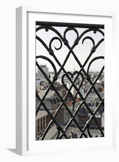View Through a Grid, Round Tower, Rundetaarn, City, Copenhagen, Denmark, Scandinavia-Axel Schmies-Framed Photographic Print