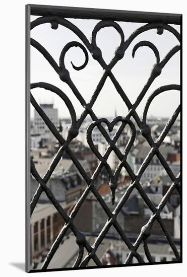 View Through a Grid, Round Tower, Rundetaarn, City, Copenhagen, Denmark, Scandinavia-Axel Schmies-Mounted Photographic Print