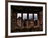 View Through a Stone Window of Ruined Castle-Clive Nolan-Framed Photographic Print