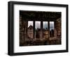 View Through a Stone Window of Ruined Castle-Clive Nolan-Framed Photographic Print