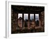 View Through a Stone Window of Ruined Castle-Clive Nolan-Framed Photographic Print