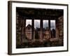 View Through a Stone Window of Ruined Castle-Clive Nolan-Framed Photographic Print