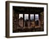 View Through a Stone Window of Ruined Castle-Clive Nolan-Framed Photographic Print