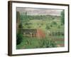 View Through a Window, Eragny, 1888-Camille Pissarro-Framed Giclee Print