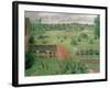 View Through a Window, Eragny, 1888-Camille Pissarro-Framed Giclee Print