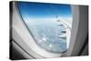 View Through Airplane Window-mr. Smith-Stretched Canvas