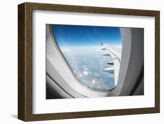 View Through Airplane Window-mr. Smith-Framed Photographic Print