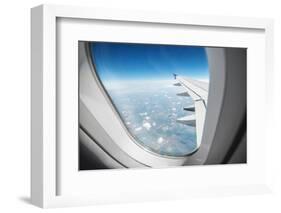 View Through Airplane Window-mr. Smith-Framed Photographic Print