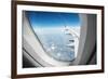 View Through Airplane Window-mr. Smith-Framed Photographic Print