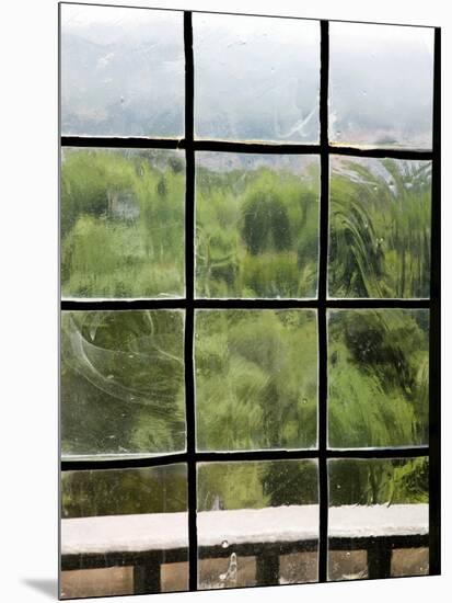 View Through Old Window Panes-Felipe Rodriguez-Mounted Photographic Print