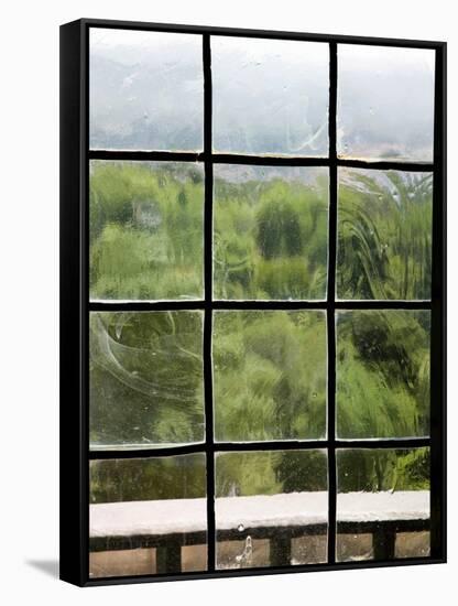 View Through Old Window Panes-Felipe Rodriguez-Framed Stretched Canvas