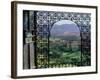 View through Ornate Iron Grille (Moucharabieh), Morocco-Merrill Images-Framed Photographic Print