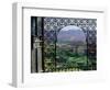 View through Ornate Iron Grille (Moucharabieh), Morocco-Merrill Images-Framed Photographic Print