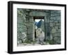 View Through Stone Doorway of the Inca Ruins of Machu Picchu in the Andes Mountains, Peru-Jim Zuckerman-Framed Photographic Print