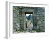 View Through Stone Doorway of the Inca Ruins of Machu Picchu in the Andes Mountains, Peru-Jim Zuckerman-Framed Photographic Print