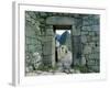 View Through Stone Doorway of the Inca Ruins of Machu Picchu in the Andes Mountains, Peru-Jim Zuckerman-Framed Photographic Print