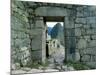 View Through Stone Doorway of the Inca Ruins of Machu Picchu in the Andes Mountains, Peru-Jim Zuckerman-Mounted Photographic Print