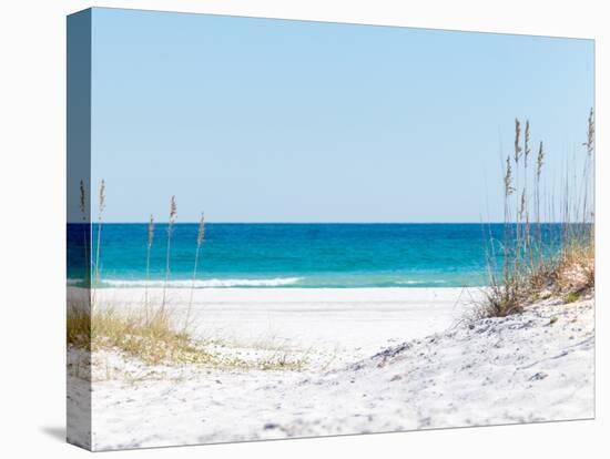 View through the Dunes to the Blue Ocean of Pensacola Beach-Sonja Filitz-Stretched Canvas