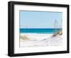 View through the Dunes to the Blue Ocean of Pensacola Beach-Sonja Filitz-Framed Photographic Print