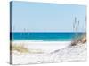 View through the Dunes to the Blue Ocean of Pensacola Beach-Sonja Filitz-Stretched Canvas