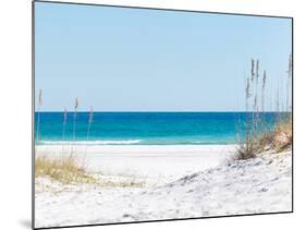 View through the Dunes to the Blue Ocean of Pensacola Beach-Sonja Filitz-Mounted Photographic Print