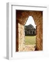 View Through the Entrance Arch, Mayan Ruins, Ek Balam, Yucatan, Mexico, North America-null-Framed Photographic Print