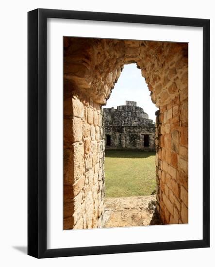 View Through the Entrance Arch, Mayan Ruins, Ek Balam, Yucatan, Mexico, North America-null-Framed Photographic Print