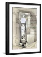 'View through the Hall of Columns, Karnak', Egypt, c1845-David Roberts-Framed Giclee Print