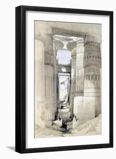 'View through the Hall of Columns, Karnak', Egypt, c1845-David Roberts-Framed Giclee Print