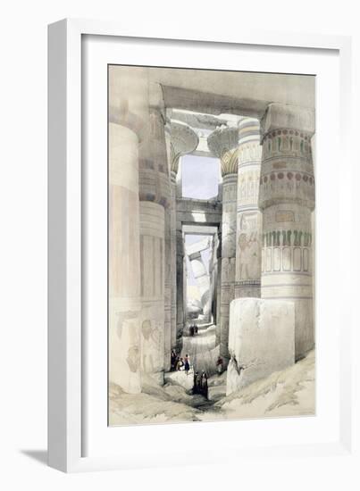 'View through the Hall of Columns, Karnak', Egypt, c1845-David Roberts-Framed Giclee Print