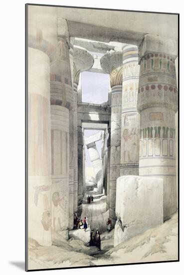 'View through the Hall of Columns, Karnak', Egypt, c1845-David Roberts-Mounted Giclee Print