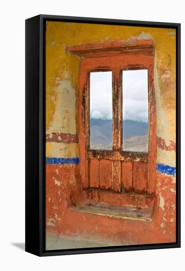 View Through the Monastery Window, Likir Monastery, Ladakh, India-null-Framed Stretched Canvas