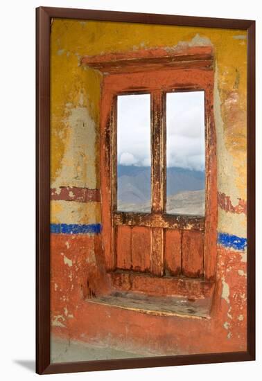 View Through the Monastery Window, Likir Monastery, Ladakh, India-null-Framed Photographic Print