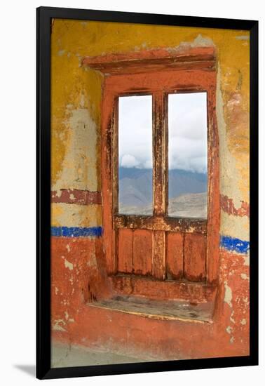 View Through the Monastery Window, Likir Monastery, Ladakh, India-null-Framed Photographic Print