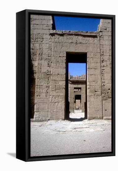 View Through the Pylons, Mortuary Temple of Rameses Iii, Medinat Habu, Luxor, C12th Century Bc-CM Dixon-Framed Stretched Canvas